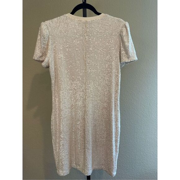 Generation Love Donna Sequin Dress in Shell Size S - Picture 3 of 8